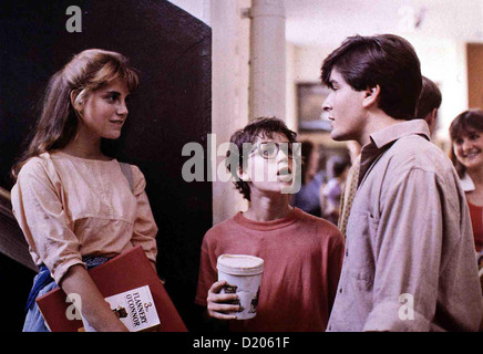 Lucas Lucas Verde Kerri, Corey Haim, Charlie Sheen Als Maggie (Erri verde) sich in den Fussballspieler Cappie Roew (Charlie Foto Stock