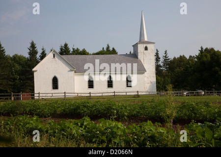 La chiesa di Orwell villaggio storico in Prince Edward Island, Canada Foto Stock