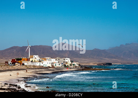 Villaggio di Pescatori di El Puertito, Penisola di Jandia, Fuerteventura, Isole Canarie, Spagna Foto Stock