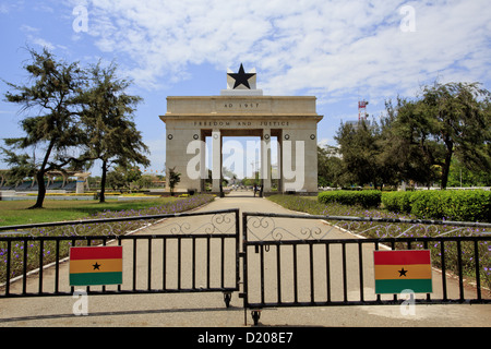 Indipendenza Arch in Accra, Ghana Foto Stock