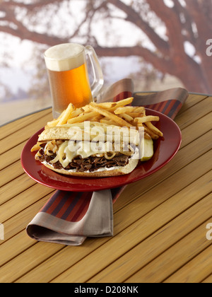 Philly cheese steak Foto Stock