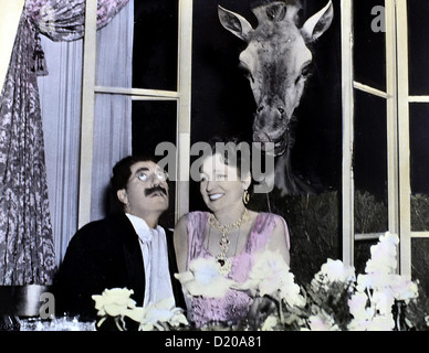 Die Marx-Brothers Im Zirkus Marx Brothers: al Circus Groucho Marx, Margaret Dumont scappatoia (Groucho Marx) und die reiche Foto Stock