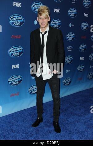 Gen 9, 2013 - Los Angeles, California, Stati Uniti - Colton Dixon assiste FOX ''American Idol'' stagione12 Premiere il 9 gennaio 2013 a Royce Hall,UCLA di Los Angeles, CA.USA.(Immagine di credito: © TLeopold/Globe foto/ZUMAPRESS.com) Foto Stock