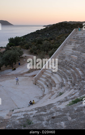 L'Anfiteatro di Kas nel sud-ovest della Turchia Foto Stock