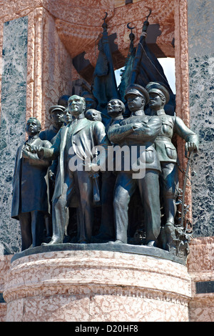 La Repubblica monumento di Pietro Canonica, Piazza Taksim Istanbul Foto Stock