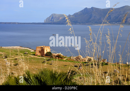 Tunafishharbor a monte Cofano, Monte Cofano, Trapani, Sicilia, Italia Foto Stock