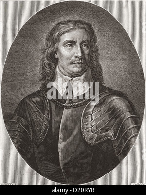 Oliver Cromwell, 1599 - 1658. Militare inglese e leader politico e più tardi il signore Protector del Commonwealth of England Foto Stock