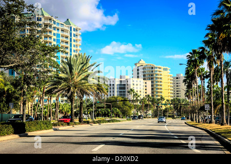 Noi41 N Tamiami per voli Trail nel centro di Sarasota Florida Foto Stock