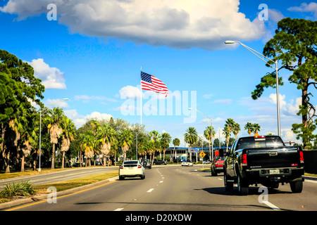 Noi41 N Tamiami per voli Trail nel centro di Sarasota Florida Foto Stock