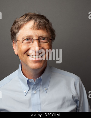 Bill Gates Studio Headshot ritratto, 2010 Foto Stock