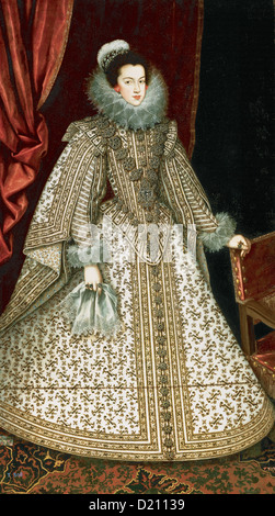 Elisabetta di Francia (1602-1644). Regina consorte di Spagna (1621 a 1644) e Portogallo (1621 al 1640). Foto Stock
