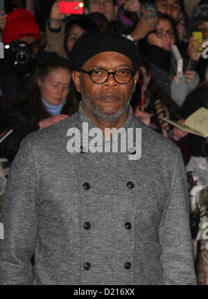 Samuel L Jackson arriva per il Django Unchained - UK film premiere in Leicester Square. Foto Stock