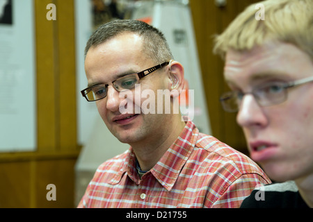 Poznan, Polonia, le persone con perdita di udito al concerto di prove Foto Stock