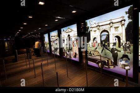 Londra, Regno Unito. Il 09 gennaio 2013. L'ingresso alla galleria di visualizzazione al Shard, durante una anteprima di stampa il 9 gennaio 2013 . La Shard, Europa occidentale' edificio più alto, sarà aperta la galleria di visualizzazione attrazione, 'La vista dalla Shard' al pubblico il 1 febbraio 2013. George Henton / Alamy Live News. Foto Stock