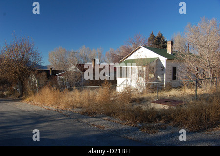 Vecchi edifici di mcgill, Nevada, Stati Uniti d'America Foto Stock