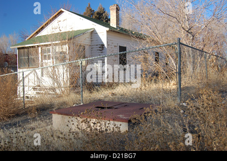 Vecchi edifici di mcgill, Nevada, Stati Uniti d'America Foto Stock