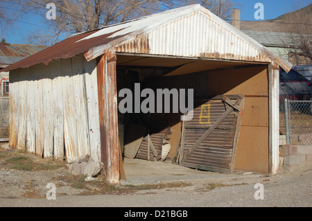 Vecchi edifici di mcgill, Nevada, Stati Uniti d'America Foto Stock