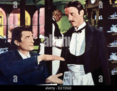 Sein Groesster Bluff milioni di pound nota, Gregory Peck Seemann Jerry Adams (Gregory Peck,l) landet ohne einen Pfennig Geld in Foto Stock