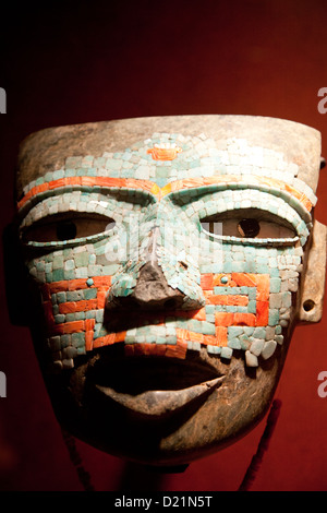 Museo Nacional de Antrolopogia in Città del Messico DF - maschera Teotihuacan Foto Stock