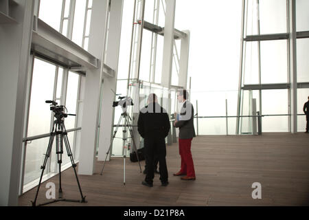 La vista dal 72a pavimento del Shard, Shard, London, England, Regno Unito Foto Stock