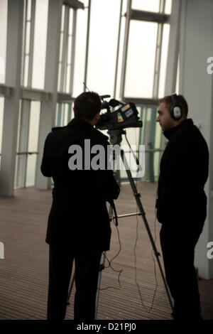 La vista dal 72a pavimento del Shard, Shard, London, England, Regno Unito Foto Stock