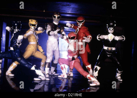 Power Rangers - Der Film Mighty Morphin Power Rangers - Movie David Yost, Karan Ashley, Jason David Frank, Amy Jo Johnson, Foto Stock