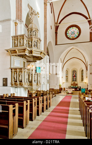 Interno della riga Cattedrale del Duomo in Lettonia. Foto Stock