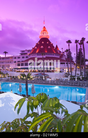 Piscina HOTEL DEL CORONADO SAN DIEGO CALIFORNIA USA Foto Stock