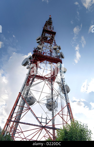 Torre di telecomunicazioni Foto Stock