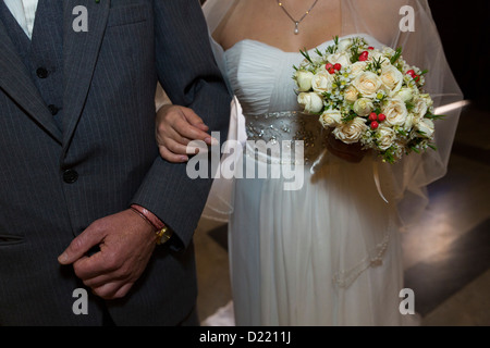 Il padre e la sposa Foto Stock