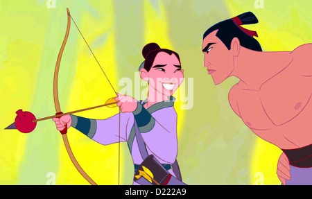 Mulan Mulan Mulan, Shang.Caption locale *** 1998 Disney/Buena Vista Foto Stock
