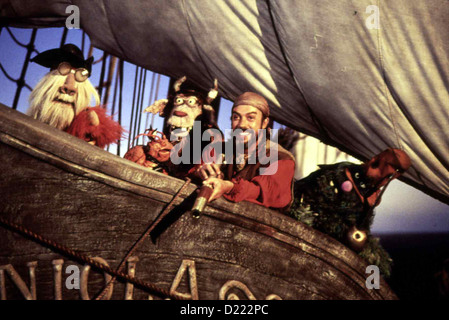 I Muppets - Die Schatzinsel Muppet Treasure Island Tim Curry Der Schiffskoch Long John Silver (Tim Curry, 2VR) scheint Foto Stock