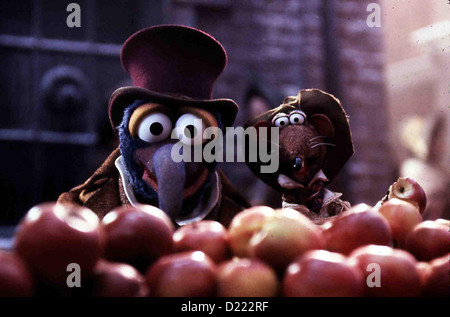 Die Weihnachtsgeschichte Muppets Muppet Christmas Carol, Charles Dickens (Gonzo,l) und Rizzo, die Ratte. *** Caption locale Foto Stock