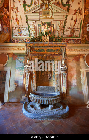 Salone della fontana( Sala della Fontana ), Villa d'Este a Tivoli Foto Stock