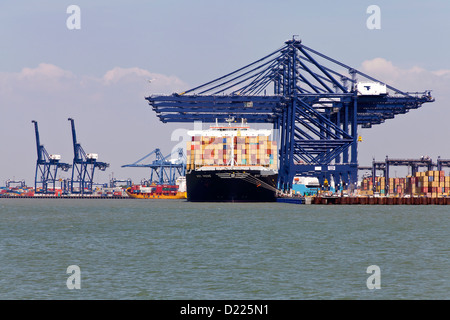 Porto di Felixstowe Foto Stock