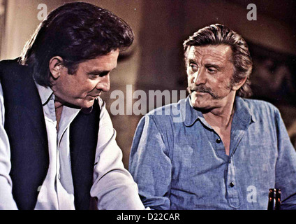 Rivalen des Todes Gunfight, Johnny Cash, Kirk Douglas Die Zwei alternden Revolverhelden Abe (Johnny Cash) und sarà (Kirk Foto Stock