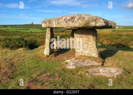 Lanyon Quoit sepoltura camera in Cornovaglia Foto Stock