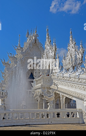 Wat Rong Khun temple,Chiang Rai,Thailandia Foto Stock