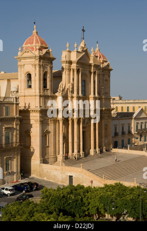 Noto: Piazza Municipio - Duomo Foto Stock