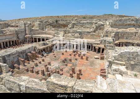 Rovine della città antica Kourion in Cipro Foto Stock