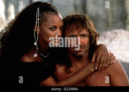 Die Abenteuer Des Odysseus-Kampf Um Ein Koenigreich Odyssey, (parte 2) Kalypso (Vanessa Williams), Odysseus (Armand Assante) Foto Stock