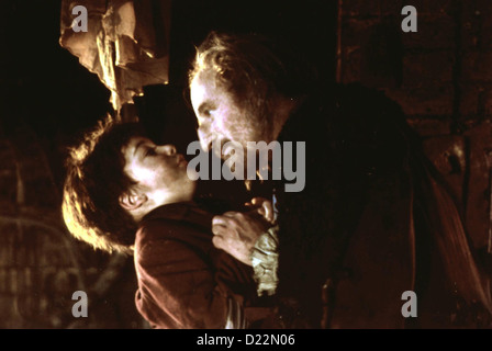 Oliver Twist -- Oliver Twist (Alex trench), Fagin (Richard Dreyfuss, r) *** Caption locale *** 1920 -- Foto Stock