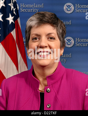 Stati Uniti Segretario di Homeland Security Janet Napolitano Foto Stock