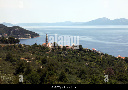 Il villaggio di Igrane, Riviera di Makarska, Dalmazia, Croazia Foto Stock