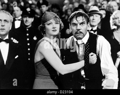 Der Boxer und die Lady Prizefighter Lady, Myrna Loy,Walter Huston Als Steve seine Frau Belle (Myrna Loy) betruegt, folgt die Foto Stock