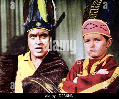 Ich Heirate Meine Frau quella certa sensazione Bob Hope, Jerry Mathers Mit Hilfe von Norman Taylor (Jerry Mathers,r) gelingt es Foto Stock