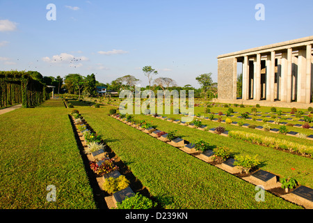 Taukkyan II Guerra Mondiale cimitero,eseguito dalla Commissione delle tombe di guerra del Commonwealth (CWGC)Yangon,Myanmar,Rangoon,Birmania Foto Stock