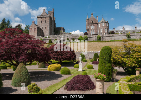 Drummond Castle & Gardens Muthill Perth & Kinross in Scozia Foto Stock