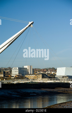 La città di Newport passerella newport monmouthshire wales uk Foto Stock