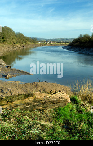 Il fiume Usk da sustrans route 88 percorso ciclabile tra newport e ...